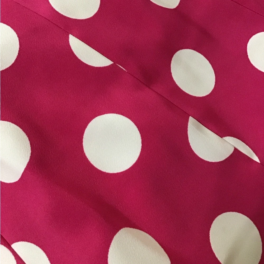 Woman’s size 14 AGB dress, crop sleeves, zipper down back, pink and white